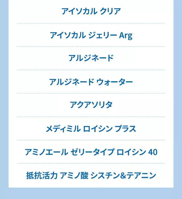 アイソカル クリアアイソカル ジェリー Argアルジネードアルジネード ウォーターアクアソリタメディミル ロイシン プラスアミノエール ゼリータイプ ロイシン40抵抗活力 アミノ酸 シスチン＆テアニン